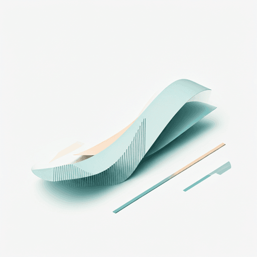 Abstract data visualisation in pastel teal and sand on white — soft patterns suggesting measured signal